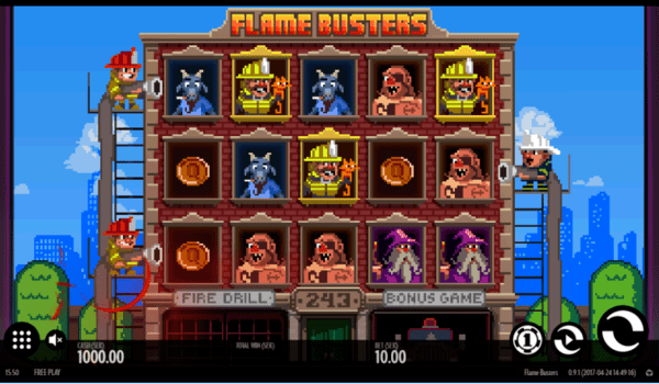 Flame busters slot recension